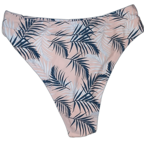 Cupshe XXL Floral Leaf Print High Leg Cheeky Bikini NWT - Picture 6 of 7